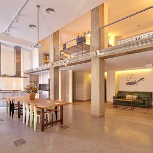 Interior de Cocinea, espacio en pleno centro de Madrid
